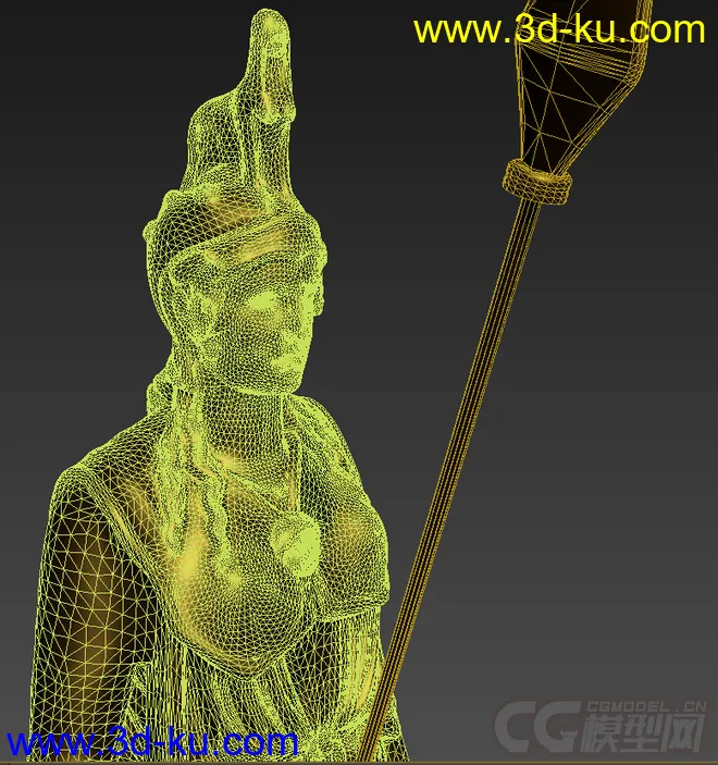 High-Detail  Athena Statue模型的图片1