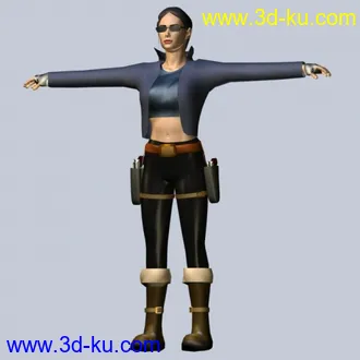 3D打印模型女黑客的图片