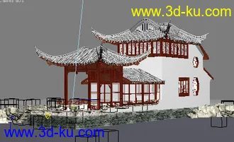 3D打印模型仿苏州拙政园带贴图！的图片