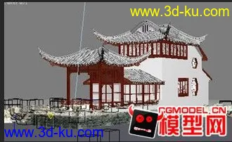3D打印模型仿苏州拙政园带贴图！的图片