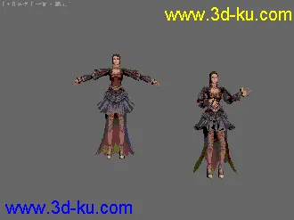 女性角色模型的图片