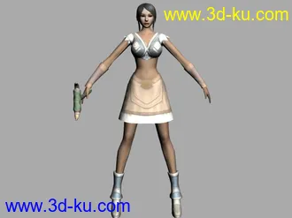 3D打印模型女性人物角色002_法师或祭司的图片