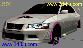 3D打印模型EVO6 和 EVO7 低模的图片