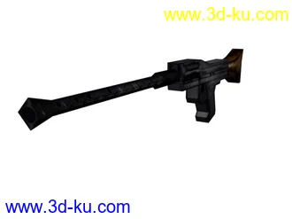 3D打印模型超低面 二战使用枪类 (4把3ds+max的图片