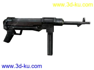 3D打印模型超低面 二战使用枪类 (4把3ds+max的图片
