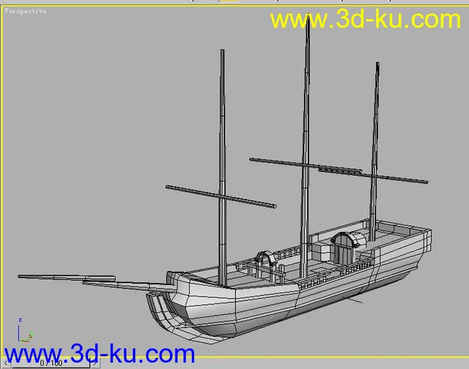 古战船---原创模型的图片1