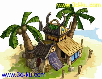 3D打印模型Q版一场景，吴的图片