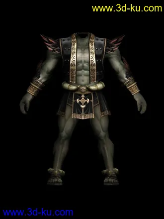 3D打印模型天堂2的男兽人第8套的图片
