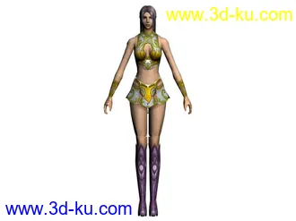 女性角色模型003(女战士型的图片