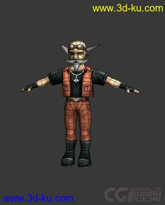 3D打印模型卡通Q人--老男的图片