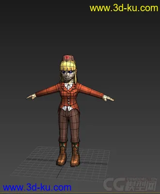 3D打印模型卡通Q人---女公关的图片