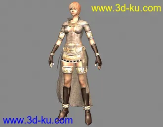 3D打印模型奇迹世界npc－圣射手商人  伊美（带法线、高光）搜了下论坛 没人截过的图片