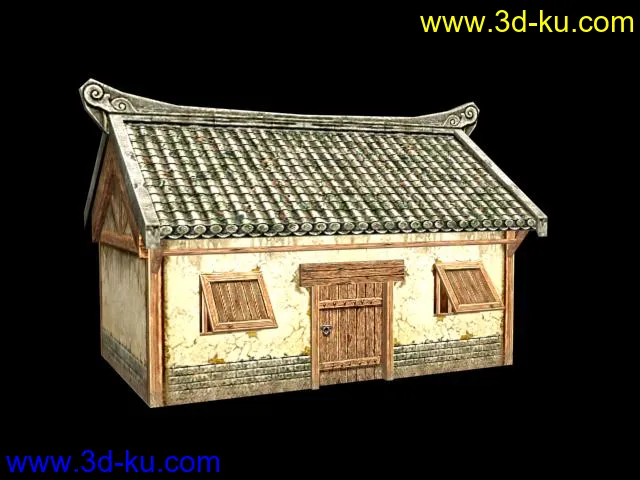 一间古代民房模型的图片1