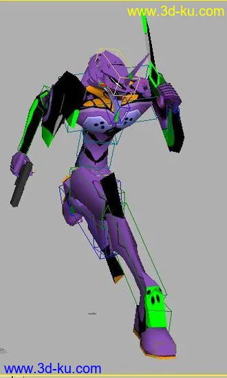 游戏EVE模型（骨骼以绑定）的图片