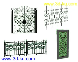 3D打印模型铁艺的图片