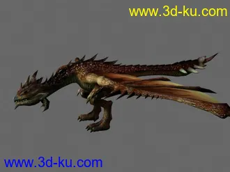 3D打印模型算是原创么？仿怪物猎人做的雄火龙。的图片