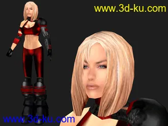 3D打印模型科幻女战士的图片