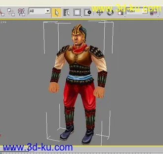 3D打印模型自己做的一个男战士的图片