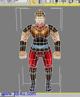 3D打印模型自己做的一个男战士的图片