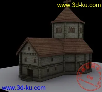 3D打印模型写实风格教堂建筑 (3dmax8)的图片