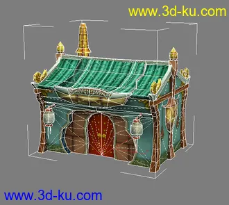 3D打印模型100％原创发个天地玄门的手绘建筑的图片