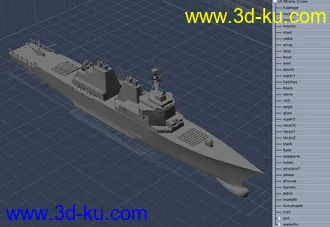 3D打印模型美 "神盾" 姐妹级军舰的图片