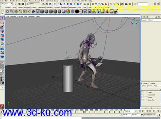 3D打印模型人物带动作,共420帧的图片