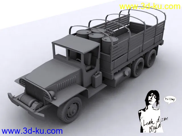 gmc军用卡车模型的图片1
