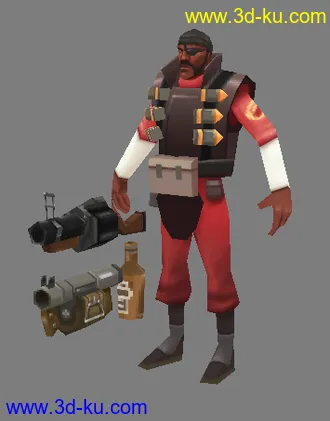 3D打印模型Spacey Team Fortress 2 X-Box 360的图片