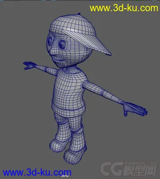 3D打印模型我的卓做 加骨骼了的图片