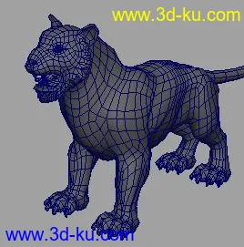 3D打印模型狮子豹子的图片