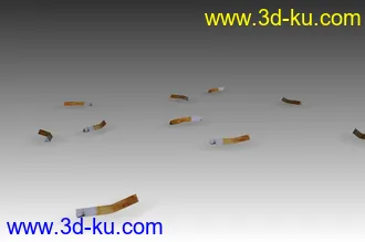 3D打印模型垃圾和垃圾桶的图片