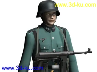 3D打印模型POSER&DAZ专用豹式坦克！的图片