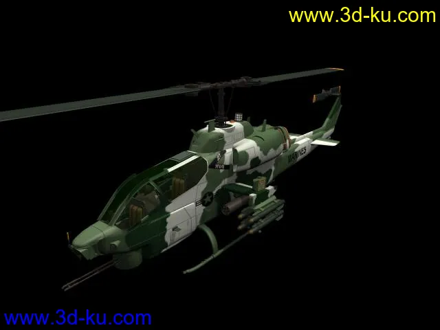 军用直升飞机精模模型的图片1