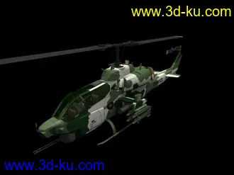 3D打印模型军用直升飞机精模的图片