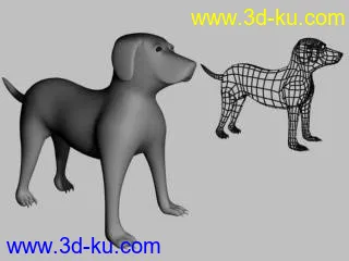 3D打印模型狗的图片