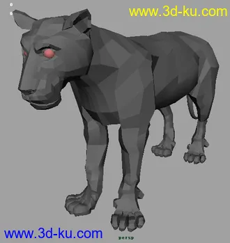 3D打印模型刚做了一个狮子的图片