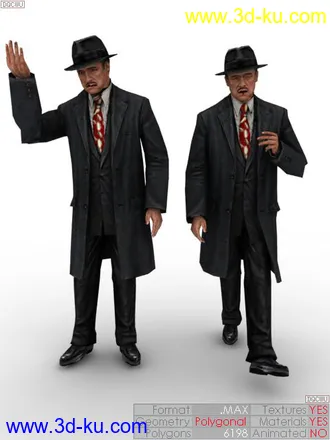 3D打印模型[首发] 教父黑帮人物的图片