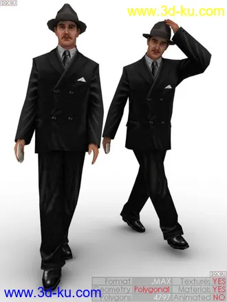 3D打印模型[首发] 教父黑帮人物的图片