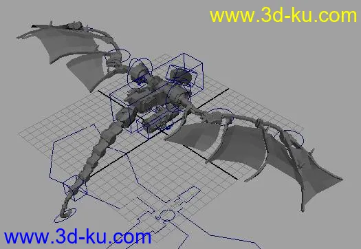 机械鸟,带骨骼,带绑定,MAYA格式模型的图片1