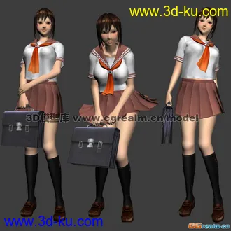 (SEX类)可爱美女3D模型3 骨骼动画(H的哦~~~)(申精!!)的图片