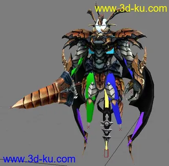 3D打印模型RF角色一只带材质骨骼和全套动作！希望加精！的图片