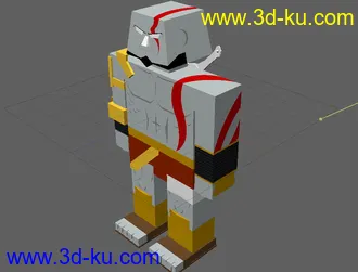3D打印模型打造本站第一冤枉贴，2046人下载，没人顶，d战神god of war乐高版的图片