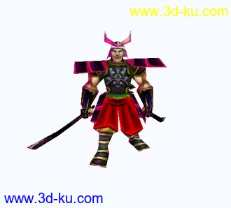 3D打印模型发一个日本 武士的图片