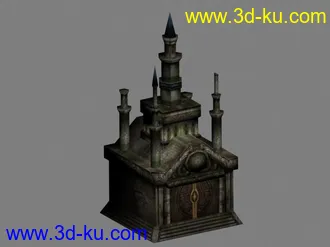 3D打印模型发个上课时候做的建筑物.大家评评看.的图片