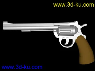 3D打印模型一把左轮手枪的图片