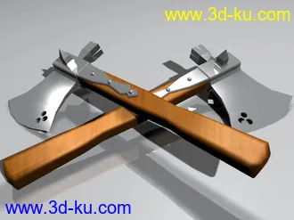 3D打印模型中世纪战斧的图片