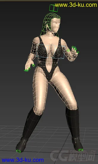 3D打印模型女人体带骨骼无贴图 ，max的图片
