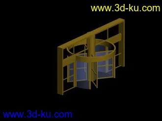 3D打印模型最常用漂亮的旋转门的图片