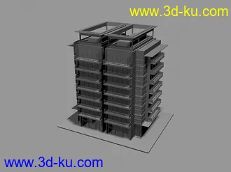 3D打印模型一些公寓楼，，，，，的图片